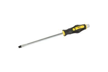Викрутка ударна шліцева магнітна MASTERTOOL EXTERNAL HEX SL8х200 мм ручка з TPR покриттям 49-6820 49-6820 фото