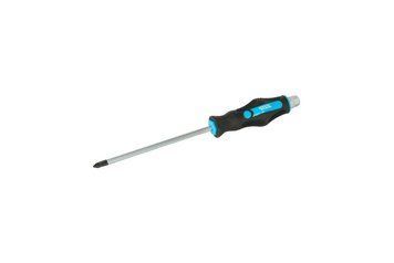 Викрутка ударна хрестова магнітна MASTERTOOL EXTERNAL HEX PH2х150 мм ручка з TPR покриттям 49-6215 49-6215 фото