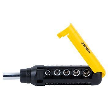 Викрутка із реверсом + насадки торцеві і біти 1/4" 13 шт CrV SIGMA (4001931) 4001931 фото